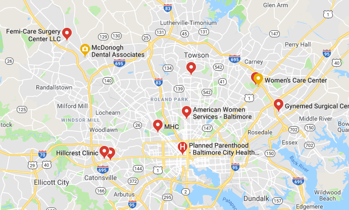 Abortion Clinics Baltimore - find abortion clinics in Baltimore, Maryland