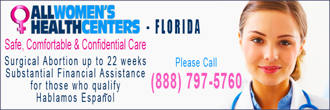 All Women's Health Centers - abortion clinics in Florida. Surgical abortion up to 22 weeks.