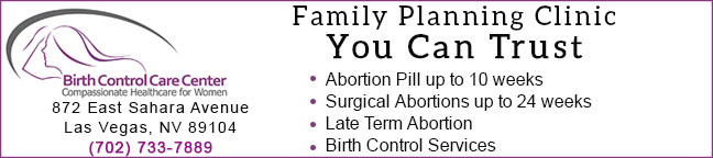 Birth Control Care Center abortion clinic in Las Vegas, Nevada - abortion pill, late abortions