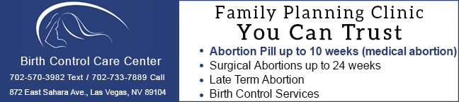 Abortion Pill clinic in Las Vegas, Nevada - Birth Control Care Center abortion clinic Las Vegas, NV.