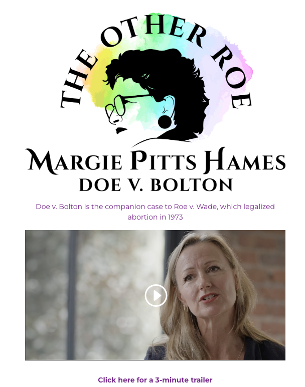 The Other Roe documentary thumbnail image. Margie Pills Hames Doe v. Bolton