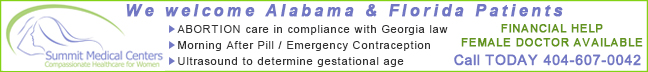 Summit Medical Centers abortion clinic in Atlanta, GA serves women from Alabama